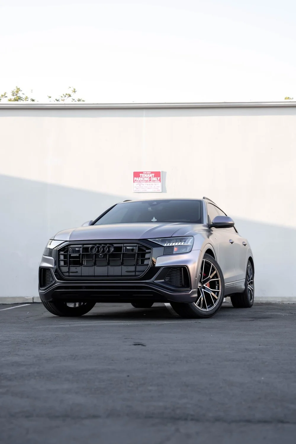 Audi Q8 Caprio Grey Purple Vinyl Wrap — Caprio Grey Purple Vinyl Wrap