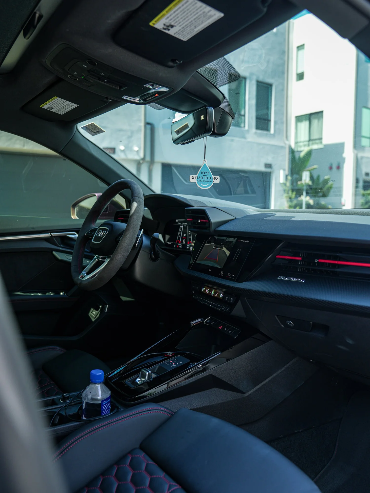 Audi RS 3 XR Plus after Window Tint and Ceramic Coating, interior cabin detail