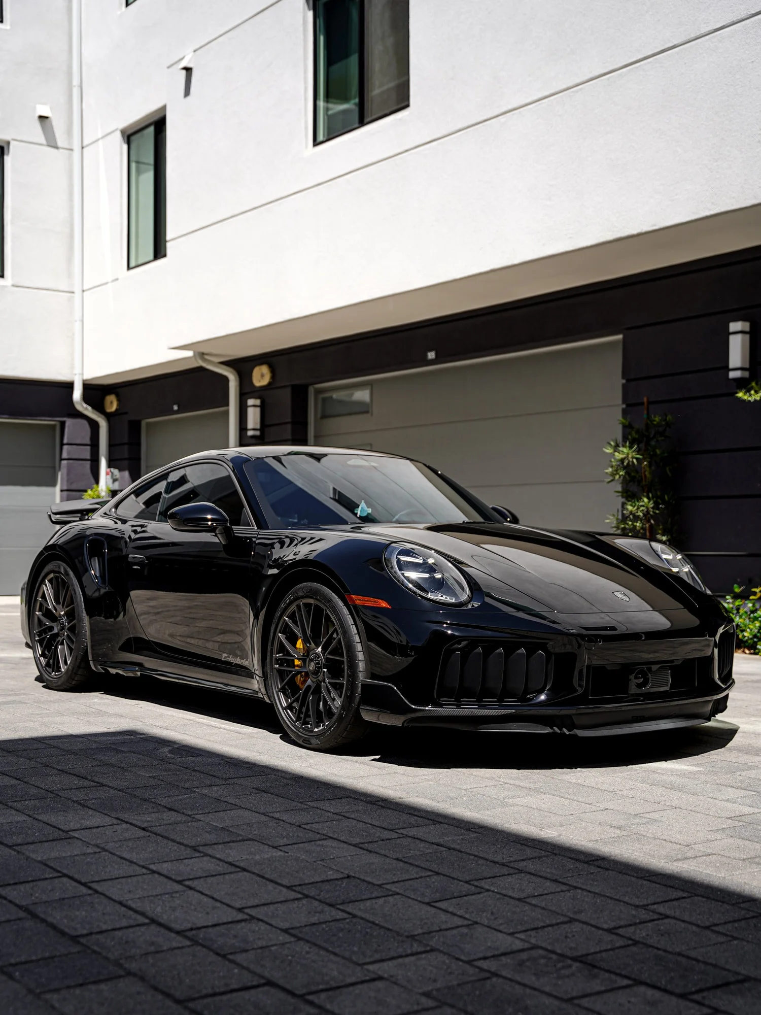 Porsche 911 Turbo S after Paint Protection Film (PPF), Window Tint and Ceramic Coating, front-left three-quarter view