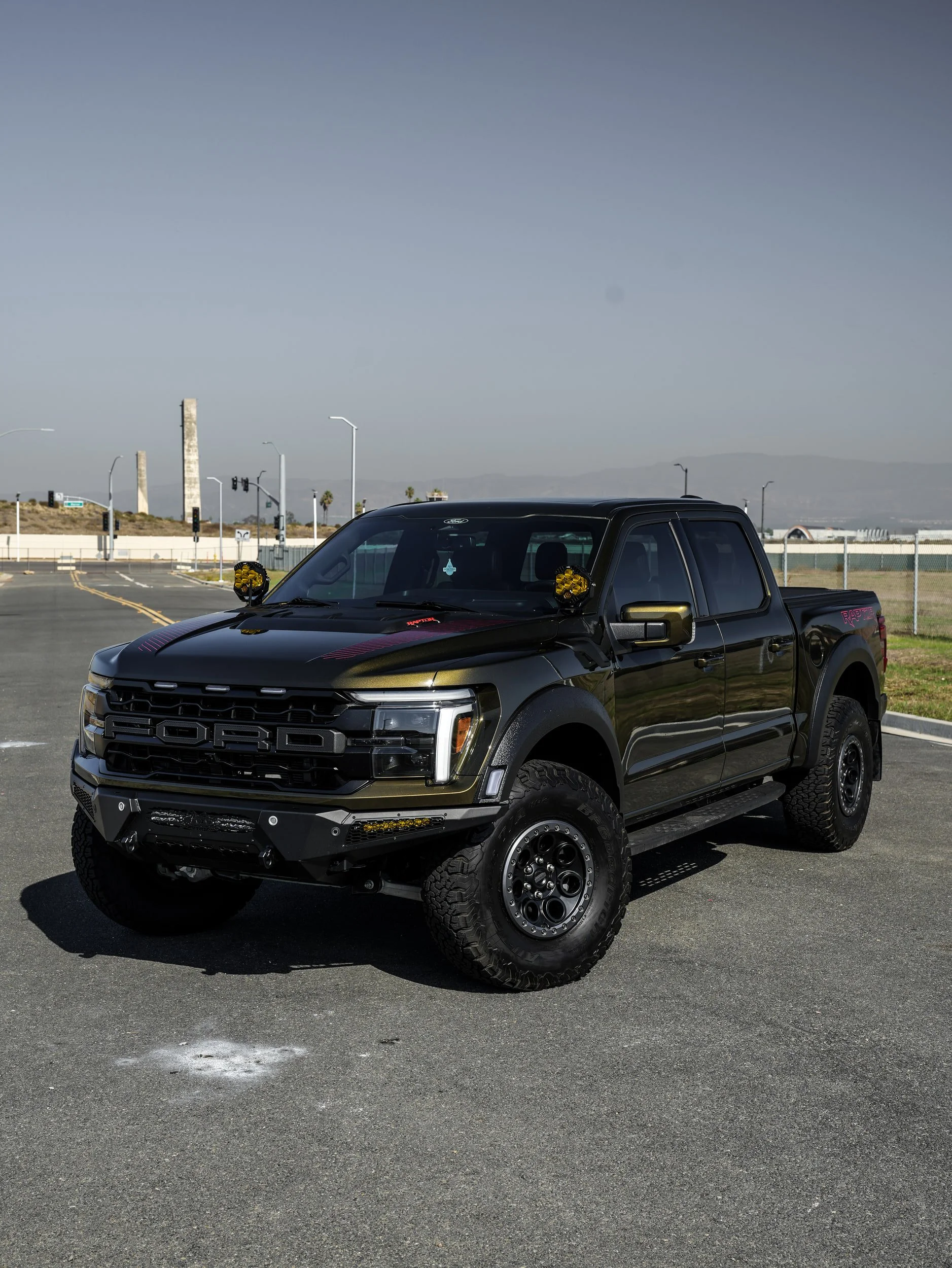 Black Ford F-150 Raptor PPF & XR Plus Window Tint — Paint Protection Film · Window Tint