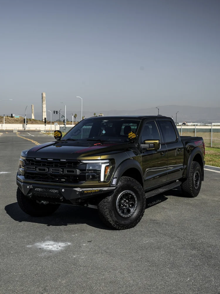Black Ford F-150 Raptor PPF & XR Plus Window Tint