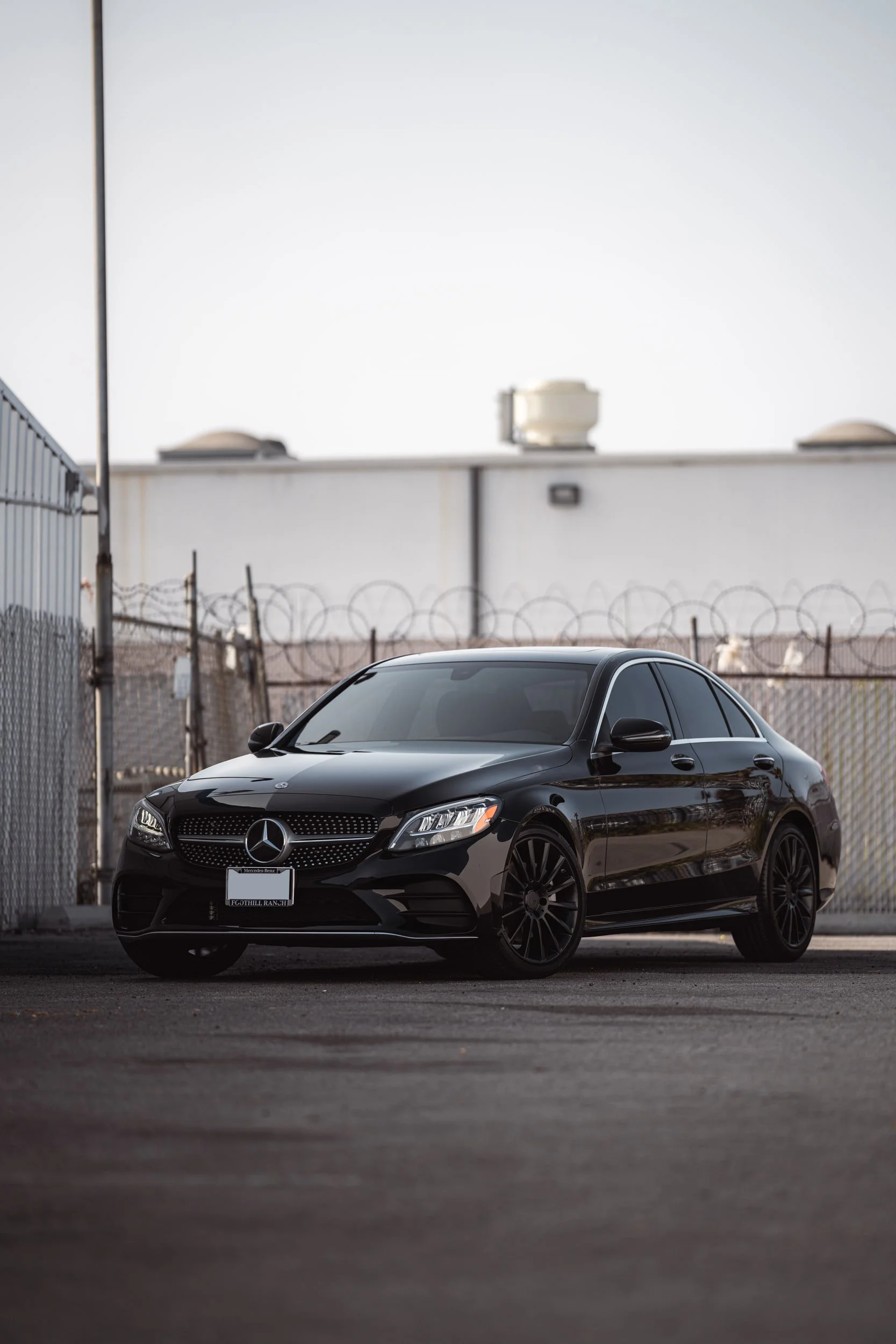 Mercedes-Benz C 300 Window Tint & Wheel Powder Coating — Window Tint · Wheel Powder Coating