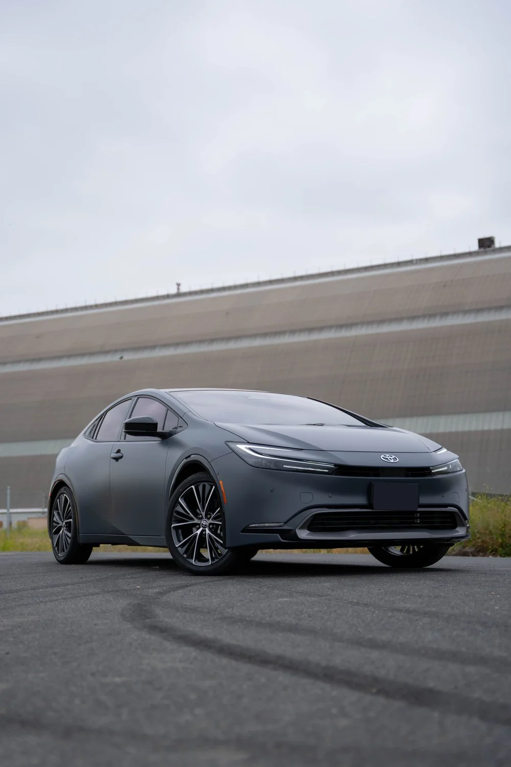 Grey Toyota Prius Full-Body STEK DYNOmatte PPF, XPEL XR Plus Window Tint & CarPro Ceramic Coating — Full-Body STEK DYNOmatte PPF · XPEL XR Plus Window Tint · CarPro Ceramic Coating