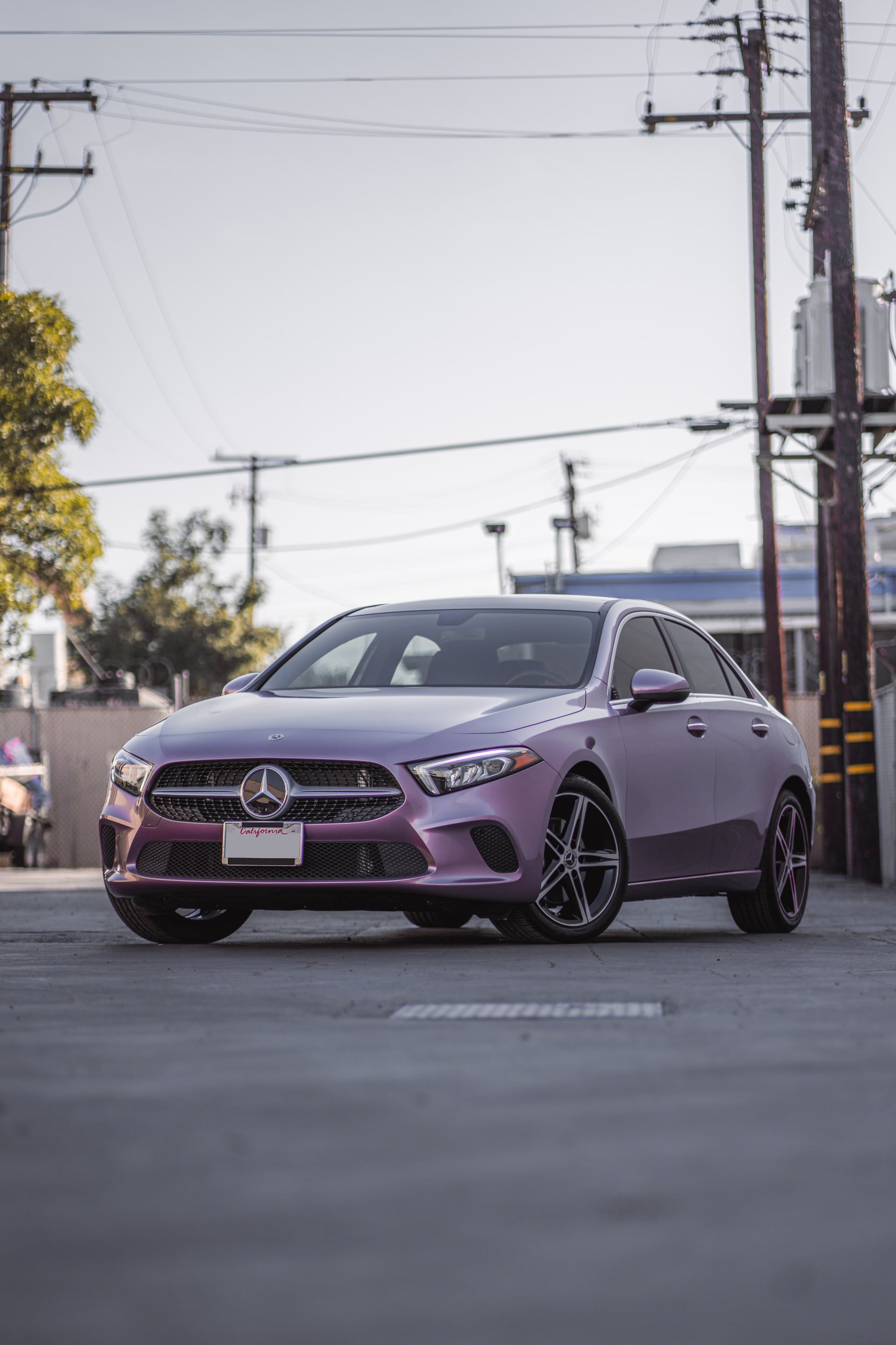 Mercedes-Benz A 220 Frozen Berry Vinyl Wrap — Vinyl Wrap