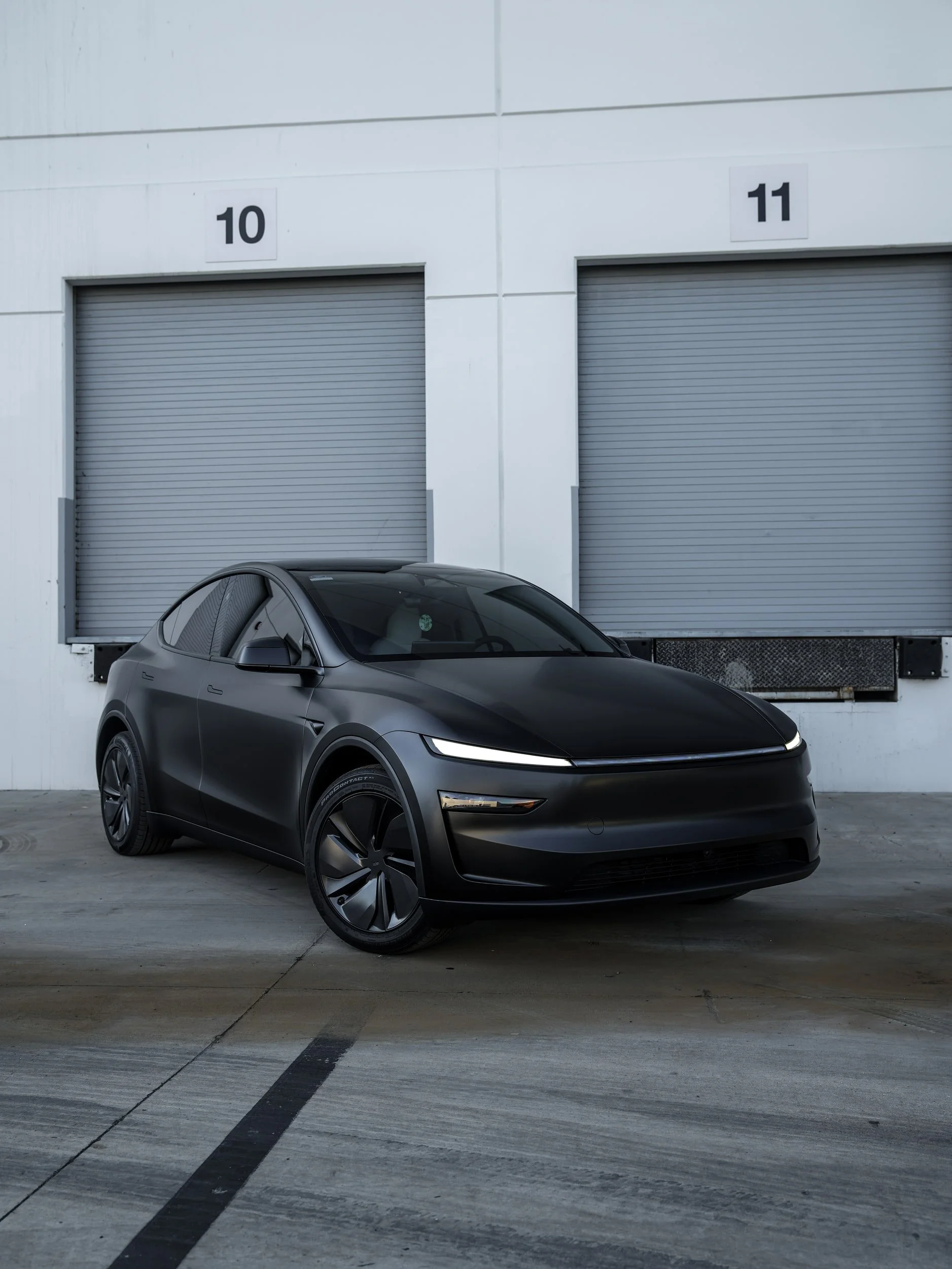 Tesla Model Y 3M Satin Black Vinyl Wrap — Vinyl Wrap