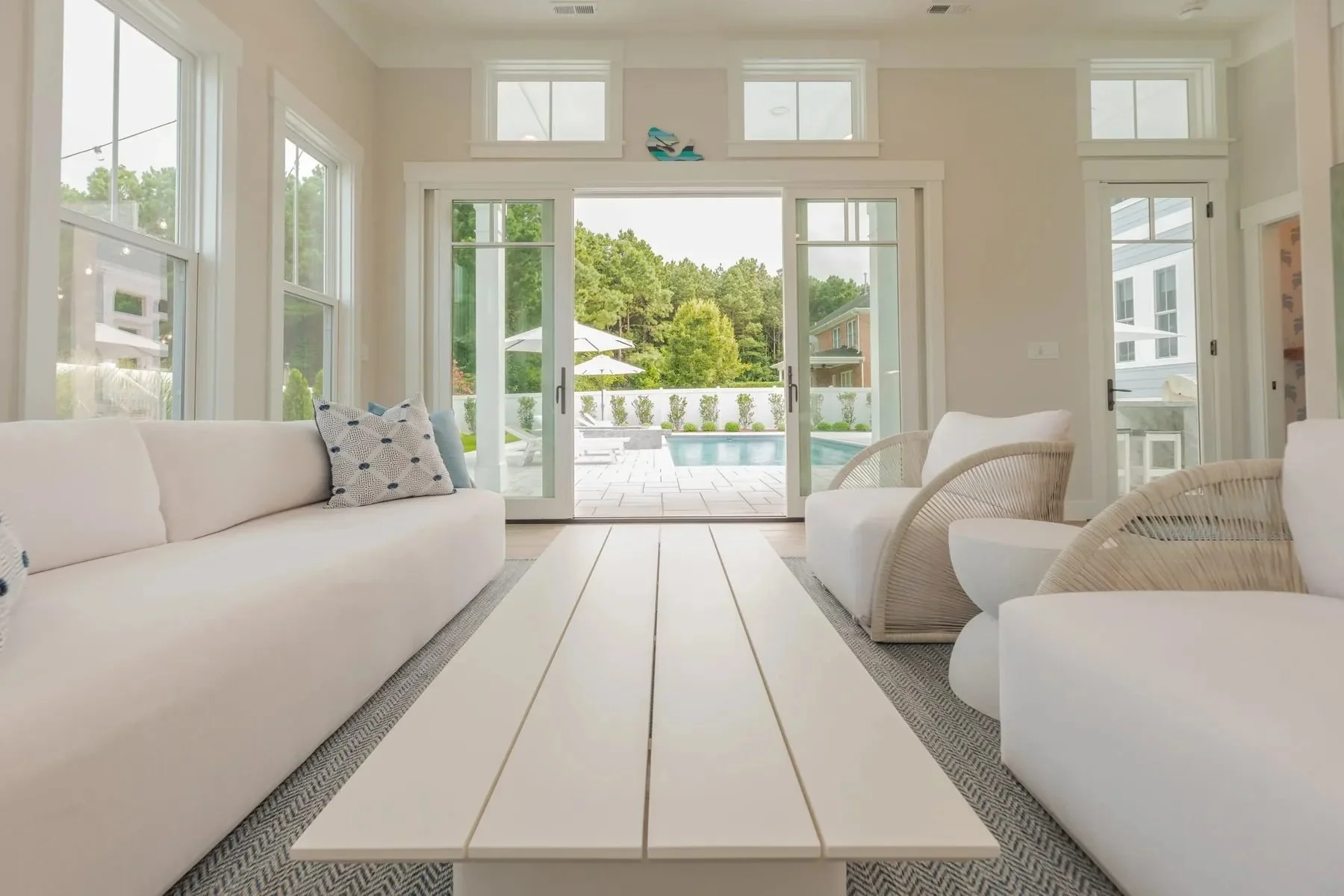 Pool house guest suite
