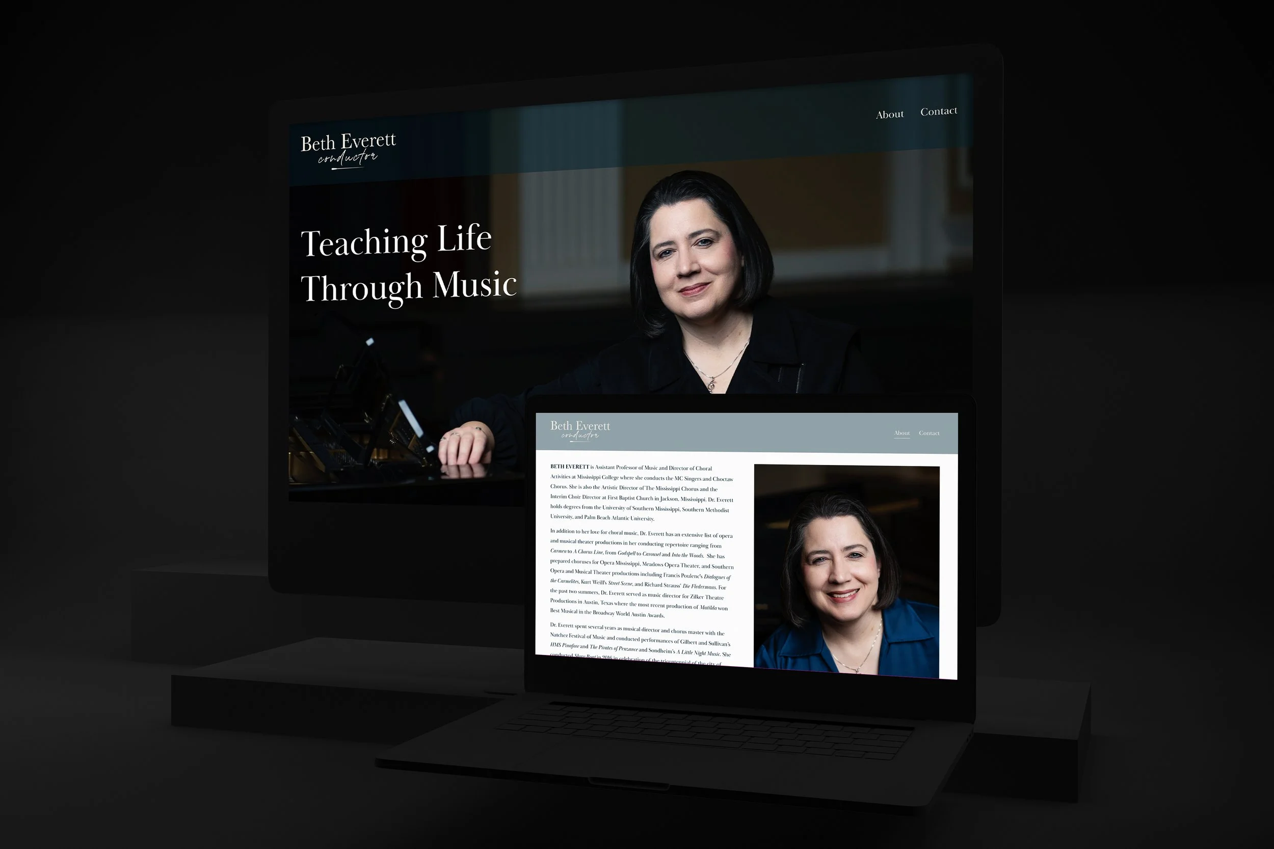 Beth Everett Website Mockup