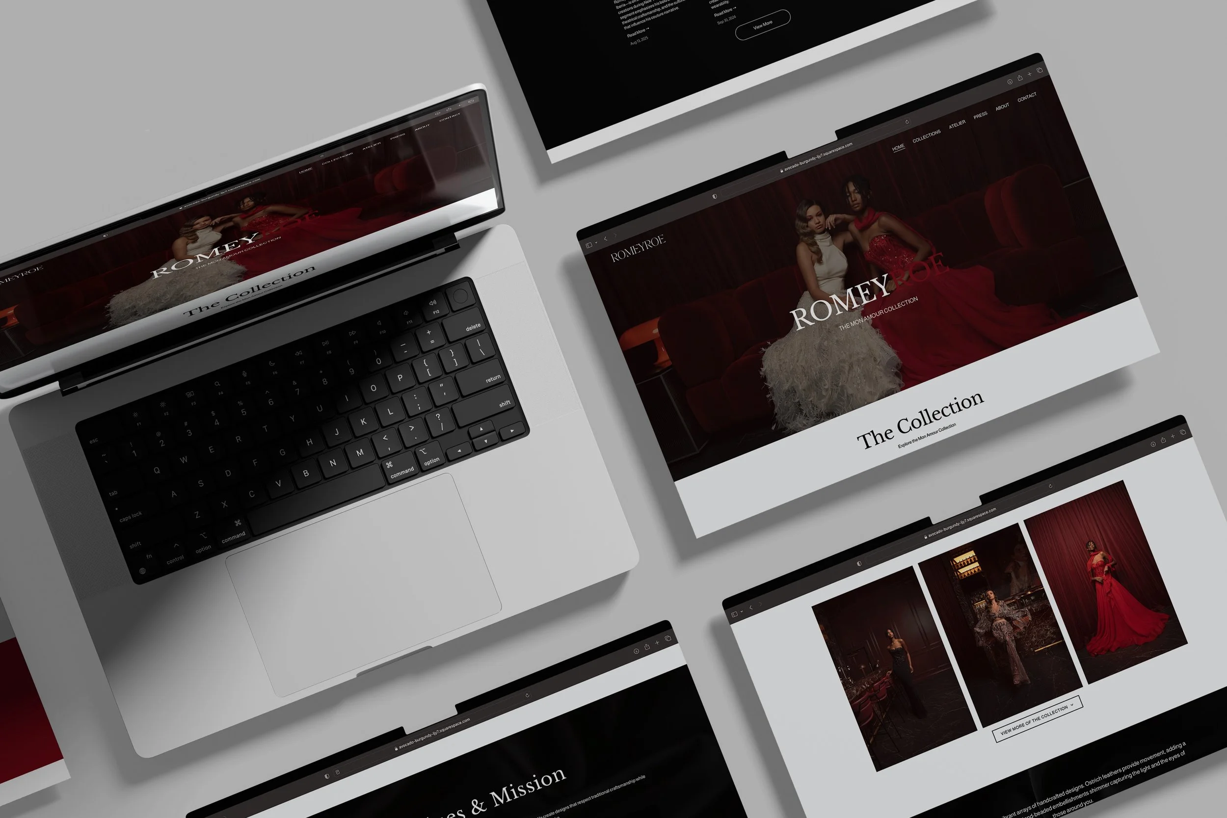 Romey Roe Website Design Mockup 1