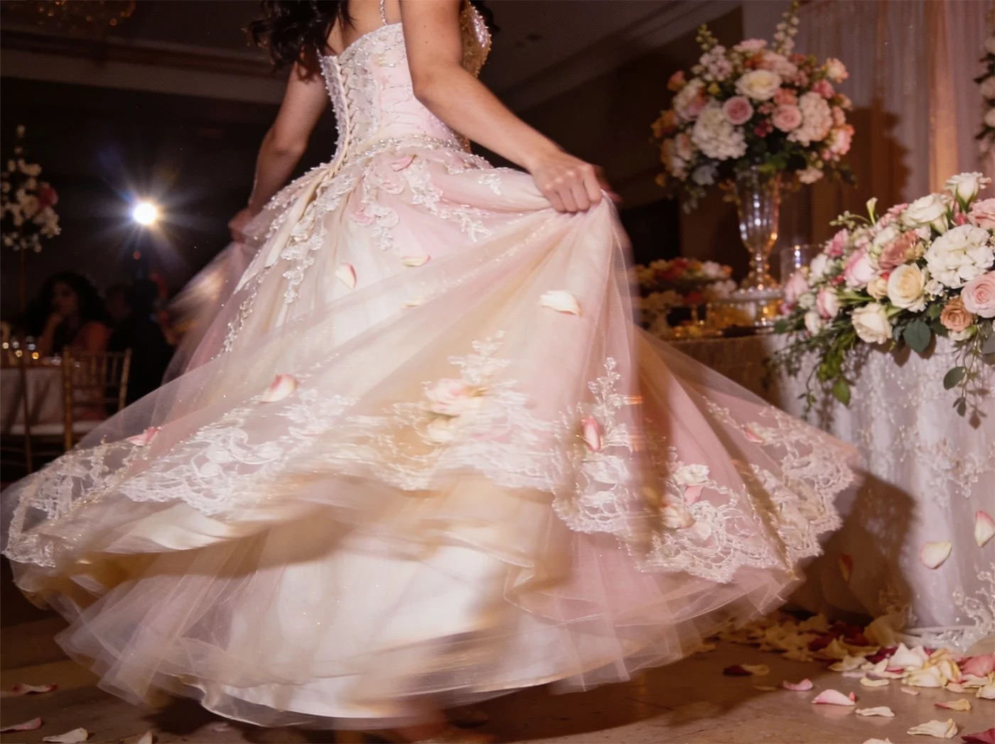 Quinceañera happening in the Hill's ballroom
