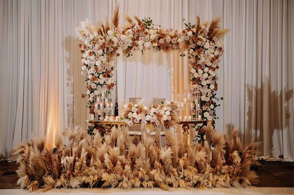 Floral arrangement in the Grand Ballroom