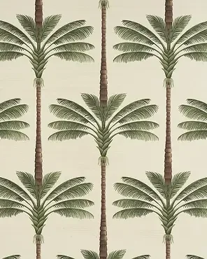 A Palm Is A Palm Sisal Wallpaper in Daylight Evergreen