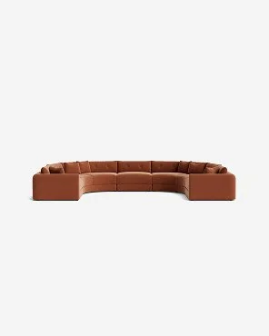 Modular U-Shaped Sectional Sofa
