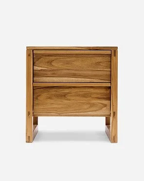 Terrabona Nightstand Charcoal Teak