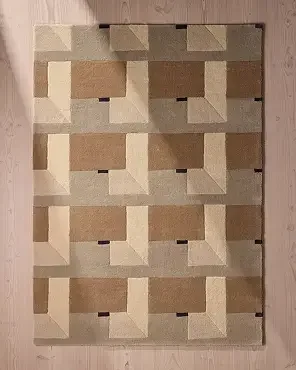 Hand-Tuffted Geometric Area Rug