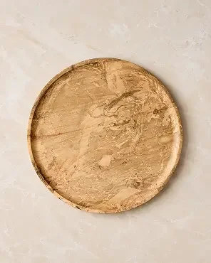 Burled Finish Charger