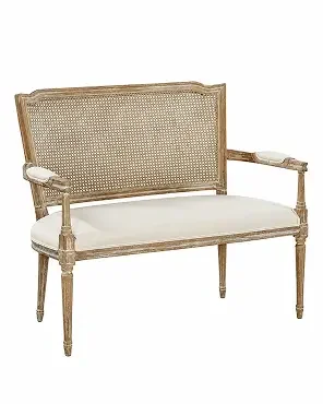 French Country Wood Bench