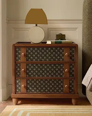 3-Drawer Fabric Inlay Grand Nightstand (28)