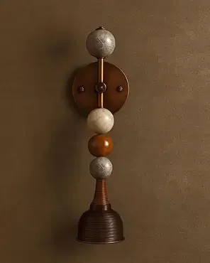 Wall Spotlight with Four Marble Spheres