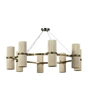 Natural Abaca Rope Chandelier