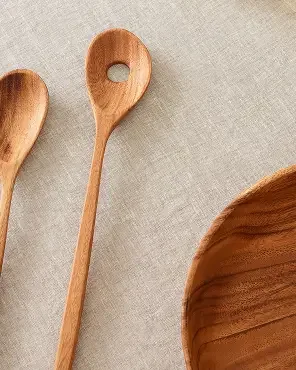 Organic Shaped Wood Serving Utensils