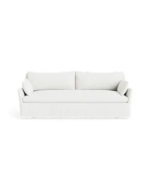 Cotton Weave Rolled Arm Slipcover Sofa