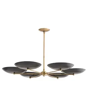 Brass And Bronze Chandelier