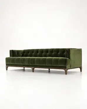 Sapphire Olive Upholstered Sofa