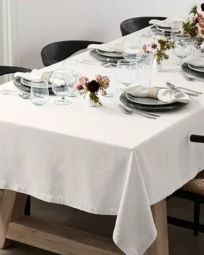 Italian Washed Linen Tablecloth