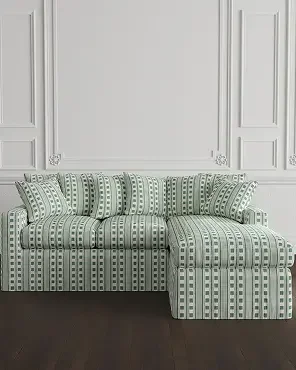 Hadley Slipcovered Sofa Chaise Sectiona