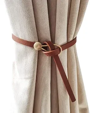 Leather Curtain Rope Tiebacks
