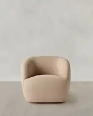 Boucle Swivel Chair