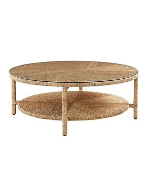 Sabine Coffee Table with Glass Topper