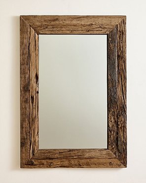 Reclaimed Pine Rectangular Wall Mirror