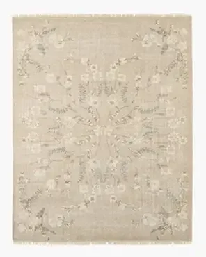 Hand Knotted Floral Rug