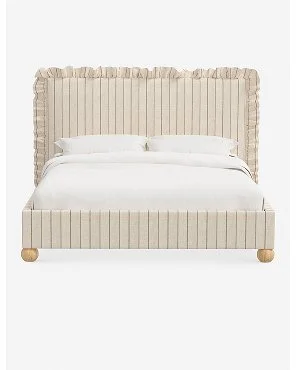 Light Gray Linen Weave Bed