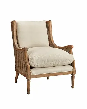 French Country Brown Oak Wood Beige Performance