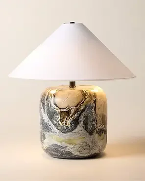 Jade Marble Table Lamp