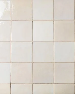 Glossy Ceramic Tile in Creme