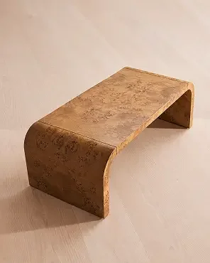 Wallace Coffee Table, Mappa Burl
