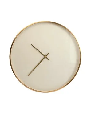 Modern Classic Brass Frame Wall Clock