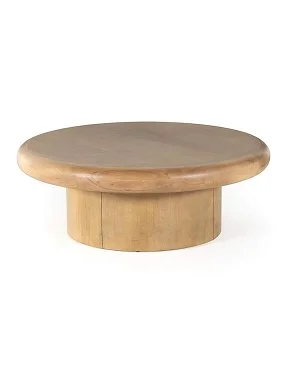 Stanton Small Wood Round Coffee Table