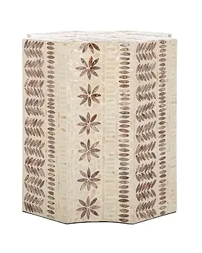 Capiz Inlay Side Table