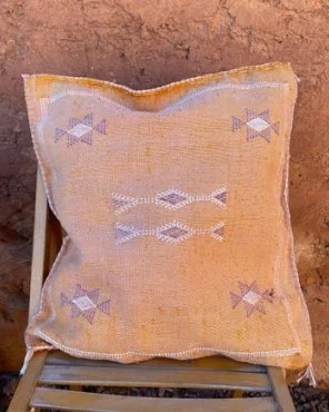 Handmade Cactus Silk Pillow