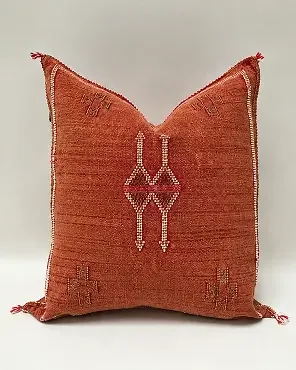 Handmade Cactus Silk Pillow
