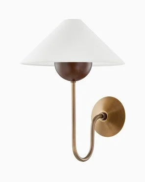 Wall Sconce in Patina Brass