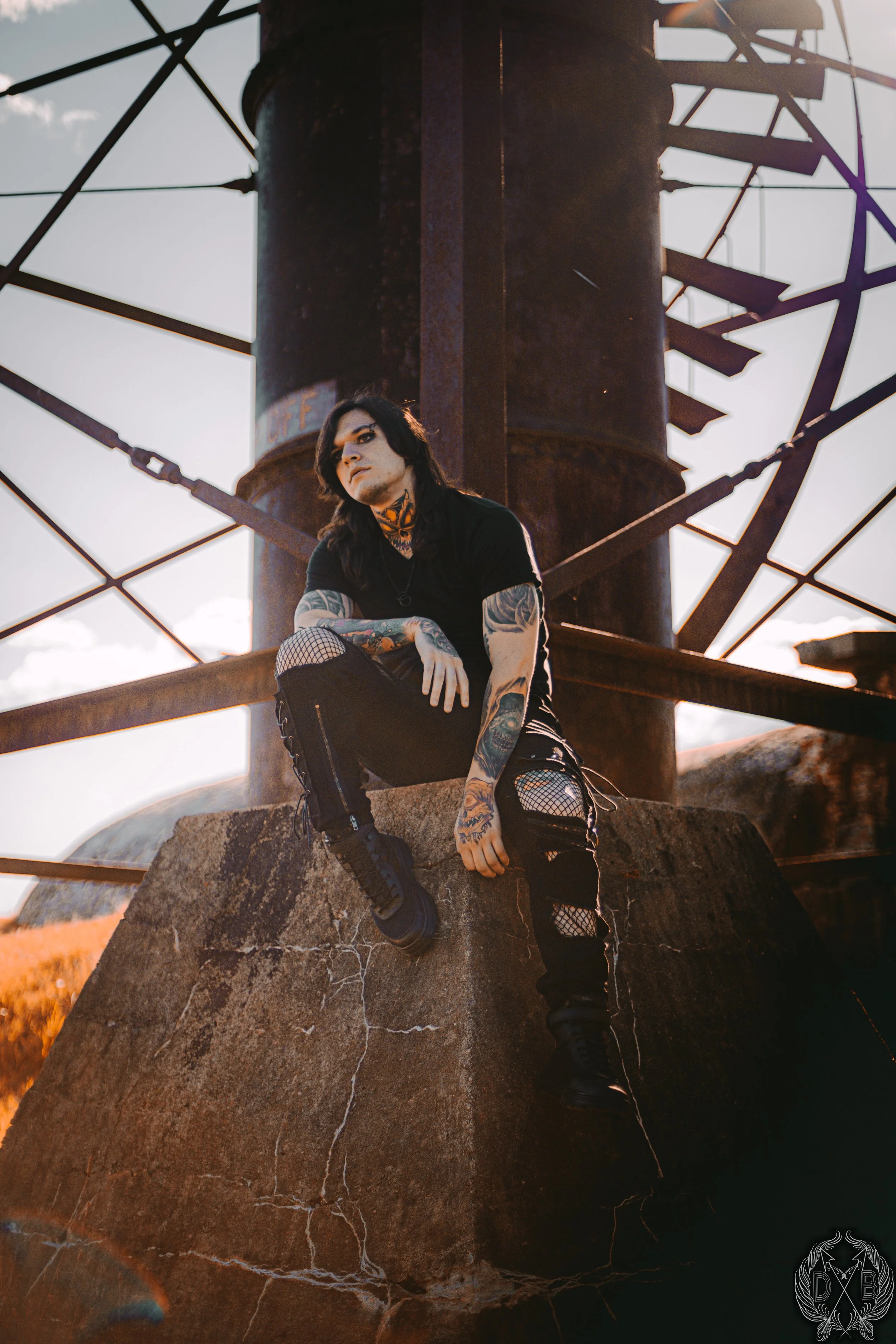 Creative solo portrait by Drew B Photography
