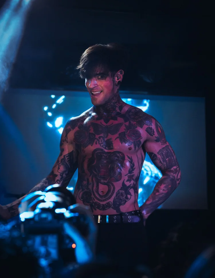 Melrose Avenue performing during an energetic live show