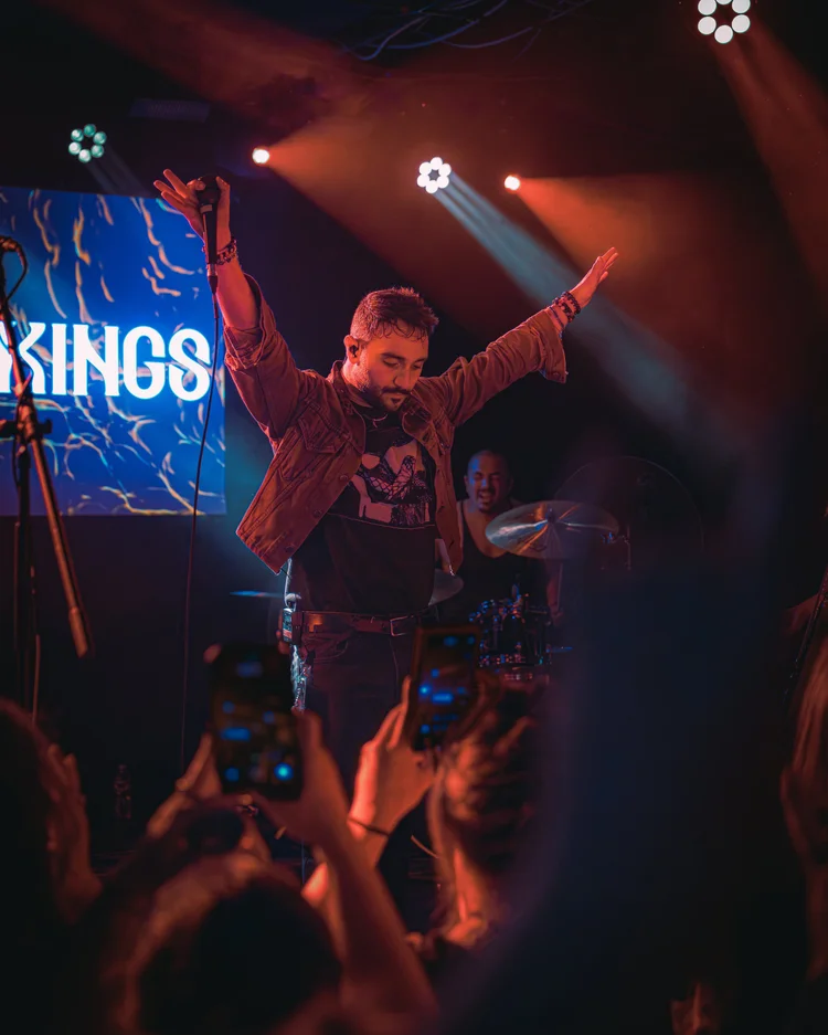Autumn Kings captured during a live concert performance