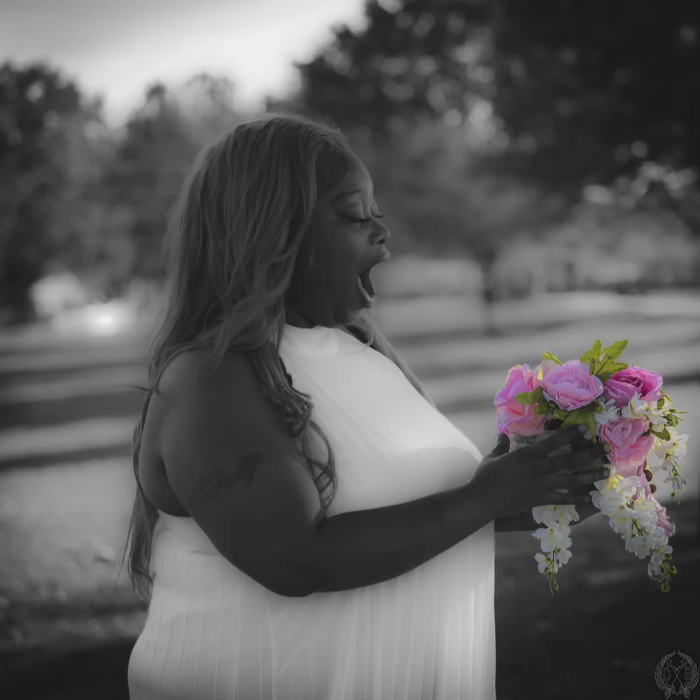 Couple featured in a relaxed portrait session