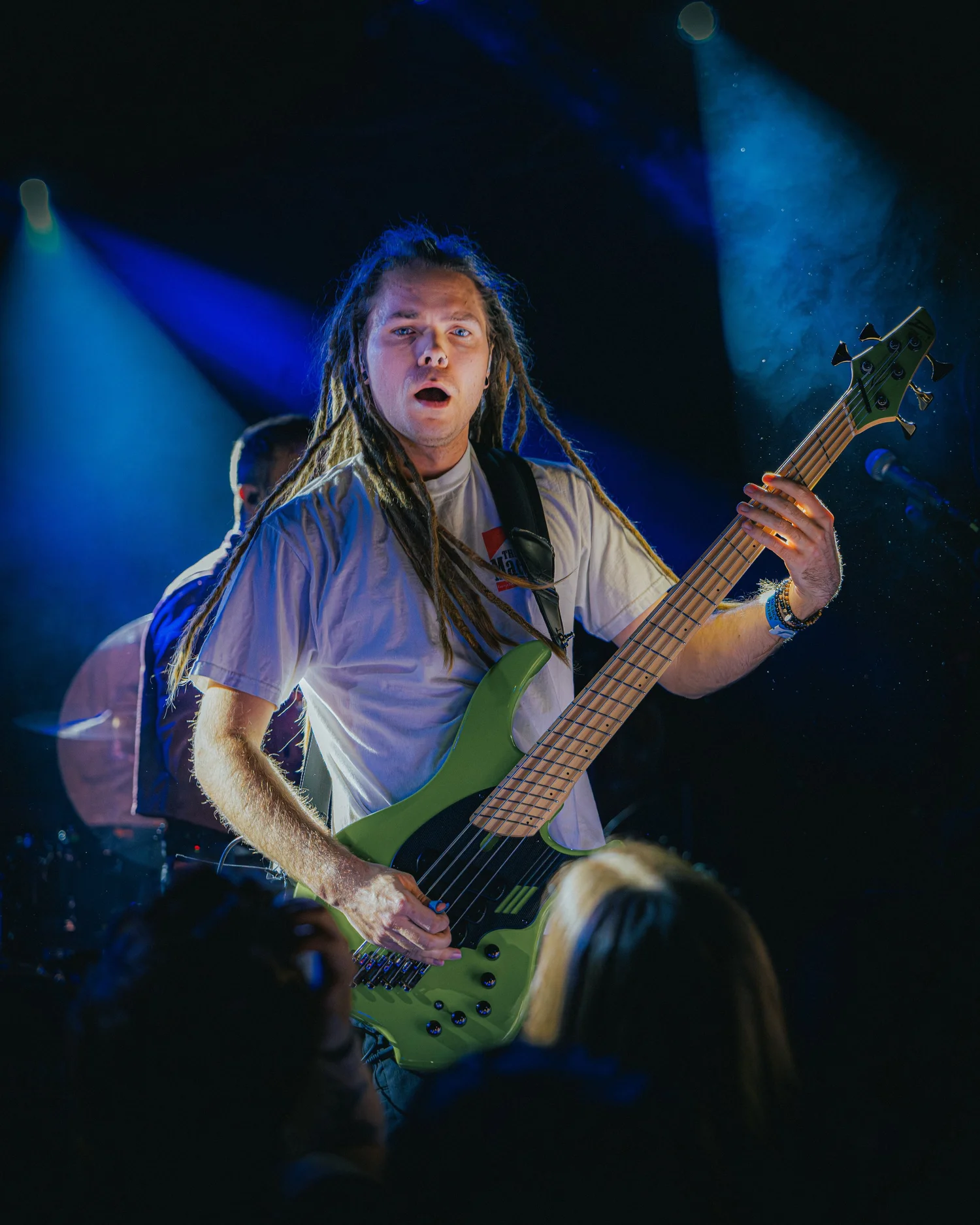 Autumn Kings live performance captured under stage lighting